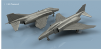 F-4 B Phantom II wings unfolded (5 planes)