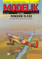 Dutch fighter FOKKER D.XXI