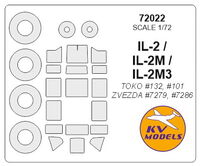 IL-2 / IL-2M / IL-2M3 (TOKO/ ZVEZDA) + wheels masks - Image 1