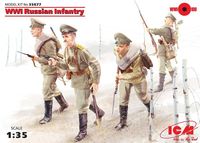 WWI Russian Infantry, (4 figures)