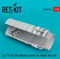 Su-17 Su-22 exhaust nozzles for Hobby Boss Kit