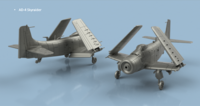 AD-4 Skyraider folded wings (5 planes)