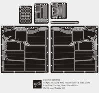 Pz.Kpfw.VI Ausf.B KING TIGER Fenders & Side Skirts, Late/Final Version, Wide-Spaced Base (for Dragon/Zvezda Kit) - Image 1