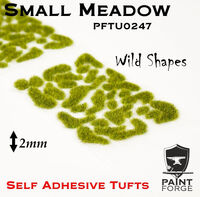 Small Meadow Wild Shapes 2 mm - Self Adhesive Tufts
