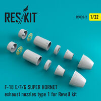 F-18 SUPER HORNET Type 1 exhaust nozzles for Revell
