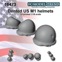US WWII dented helmets - Image 1