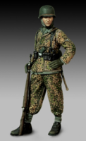 German soldier with rifle