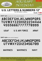 U.S. Letters and Numbers 12"